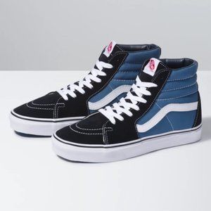 Vans Sk8 Hi Shoes--Navy--Women's 6.5, Men's 5